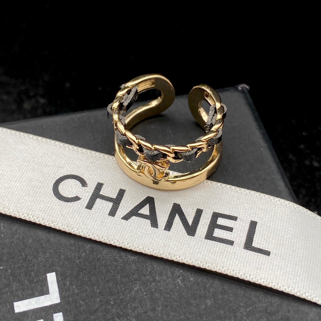 Fashion CC Letter Ring