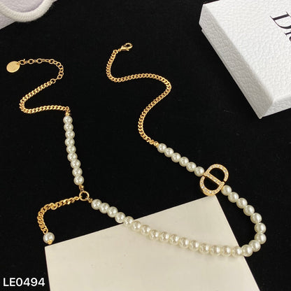 Fashion CD Pearl Necklace