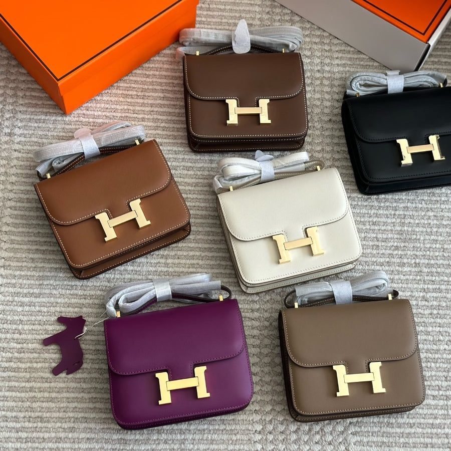 Fashion H letter messenger bag