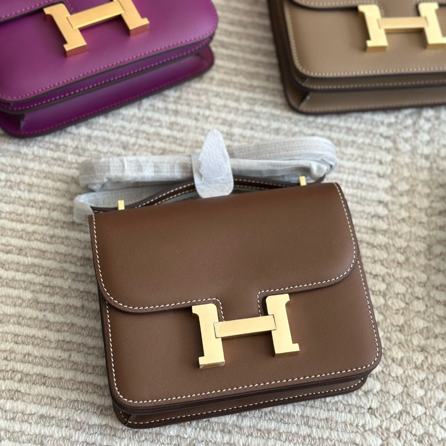 Fashion H letter messenger bag