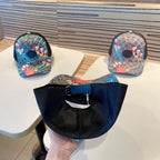 Fashionable four-leaf clover letter baseball cap
