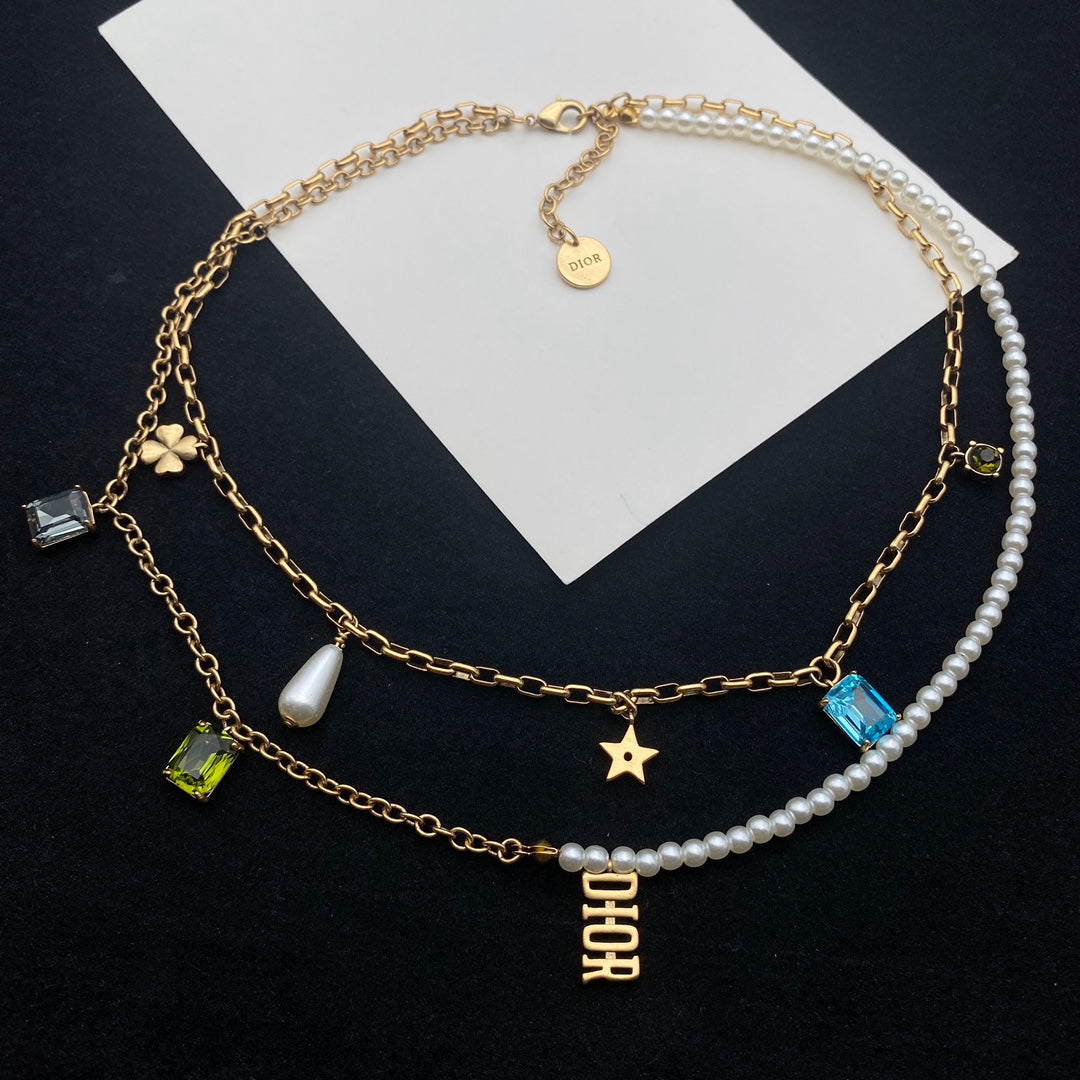 Fashion CD Earrings Bracelet Necklace All in One