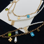 Fashion CD Earrings Bracelet Necklace All in One