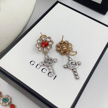 Fashion GG Earrings Necklace Bracelet All in One