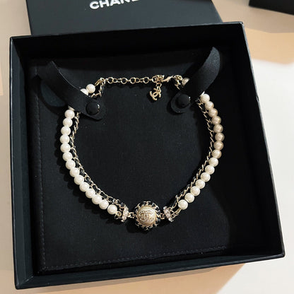 CC Pearl Necklace