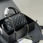 Fashion CC printed leather handbag