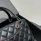 Fashion CC printed leather handbag