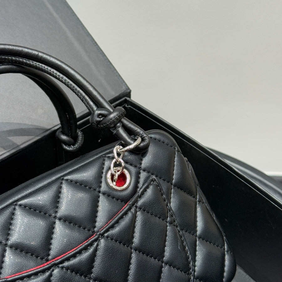 Fashion CC printed leather handbag