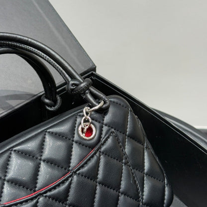 Fashion CC printed leather handbag