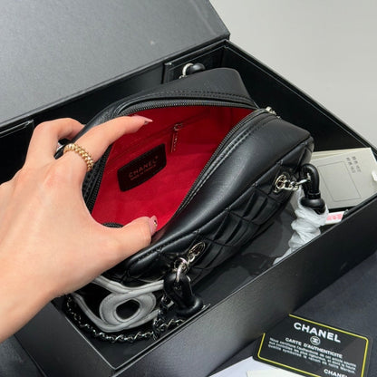 Fashion CC printed leather handbag