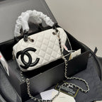 Fashion CC printed leather handbag