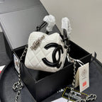 Fashion CC printed leather handbag