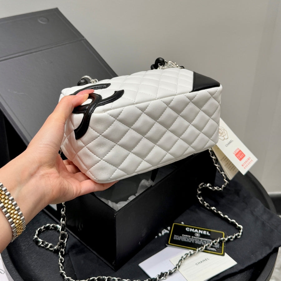 Fashion CC printed leather handbag