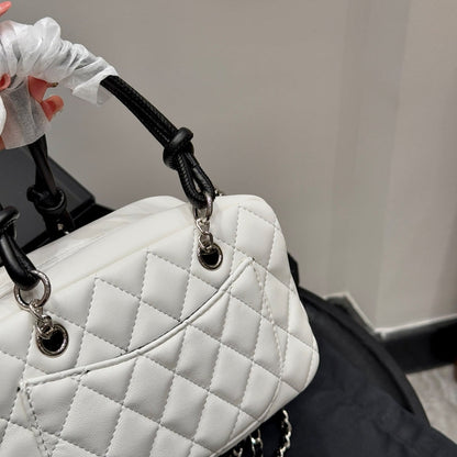 Fashion CC printed leather handbag