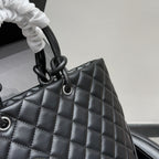 Fashion CC printed leather handbag