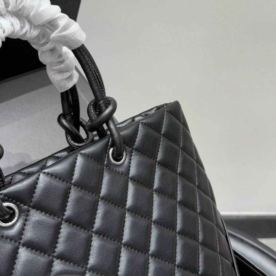 Fashion CC printed leather handbag