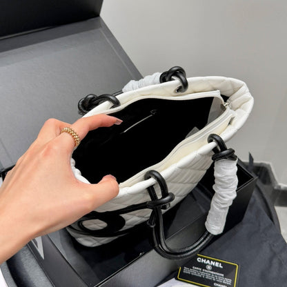 Fashion CC printed leather handbag