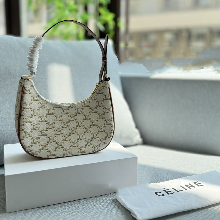 Fashion CE printed leather messenger bag