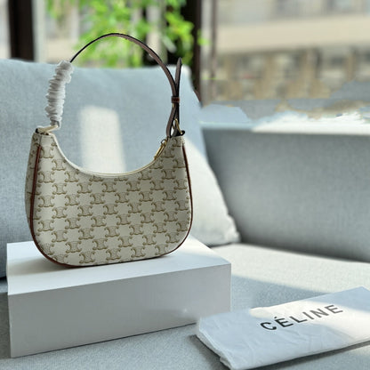 Fashion CE printed leather messenger bag