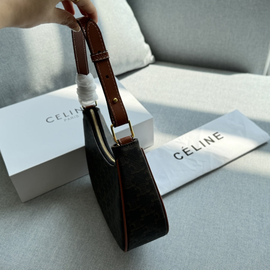 Fashion CE printed leather messenger bag