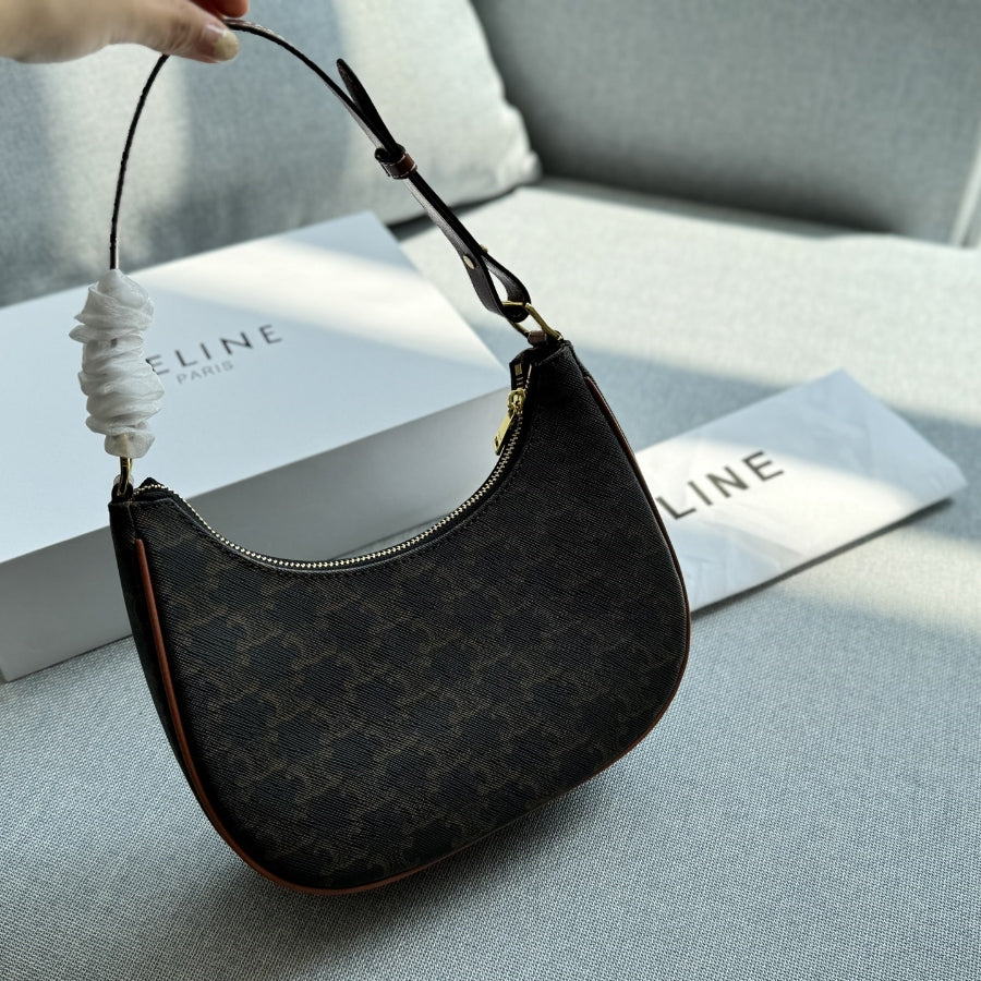 Fashion CE printed leather messenger bag