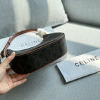 Fashion CE printed leather messenger bag