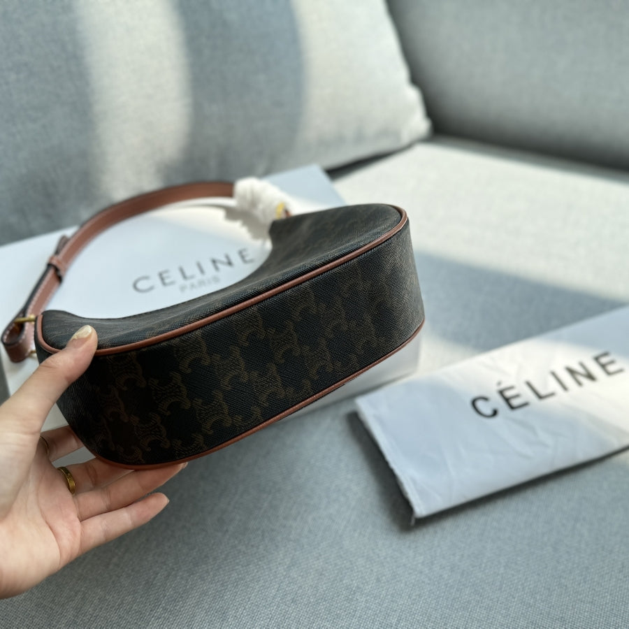 Fashion CE printed leather messenger bag