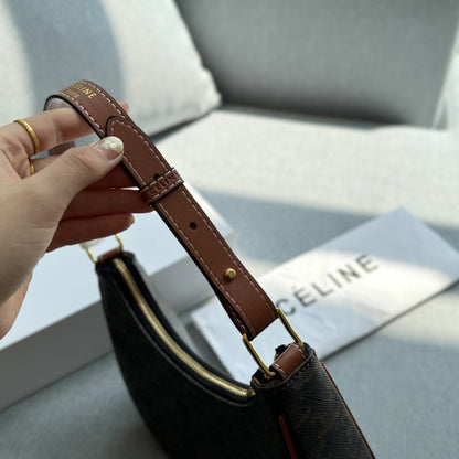 Fashion CE printed leather messenger bag