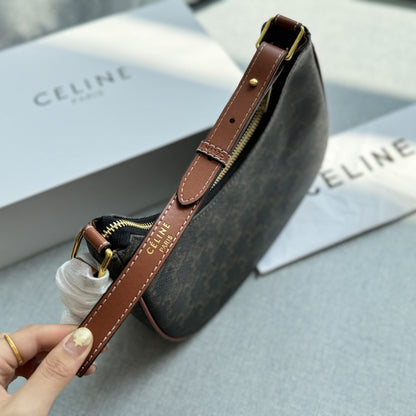 Fashion CE printed leather messenger bag