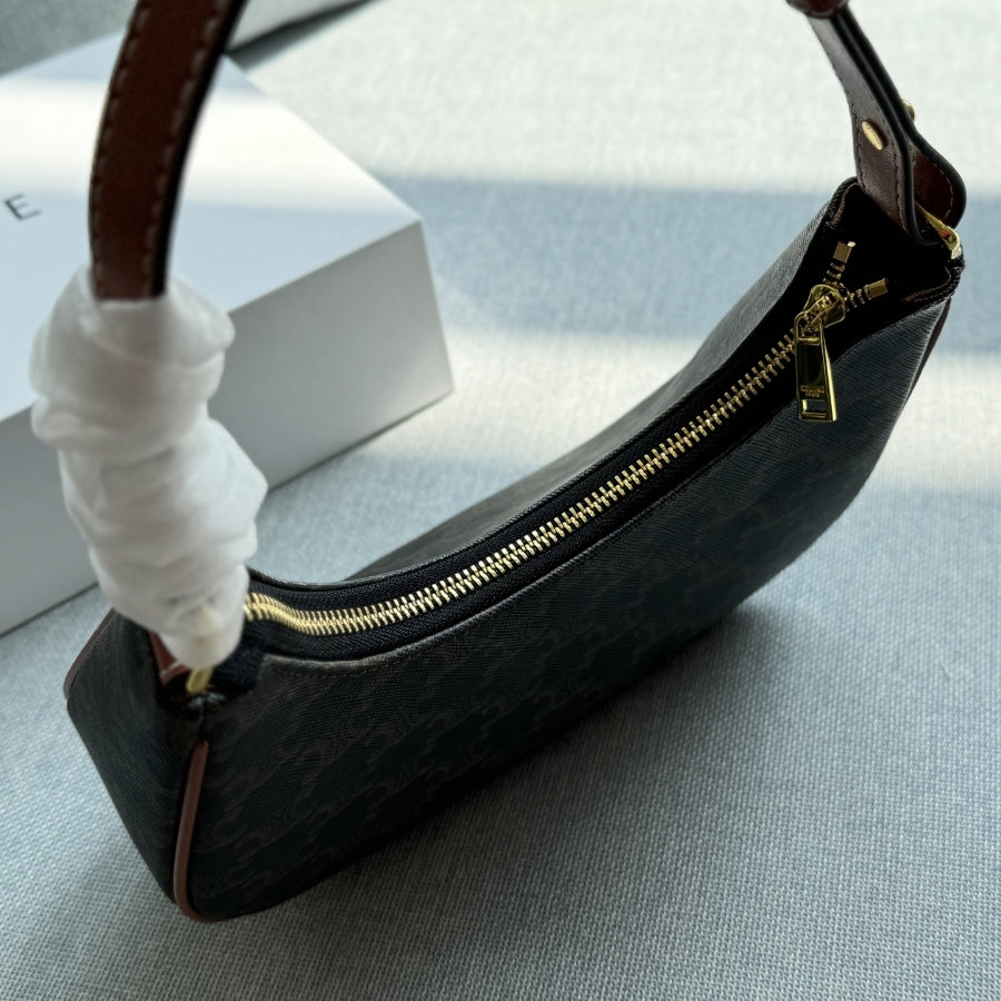 Fashion CE printed leather messenger bag