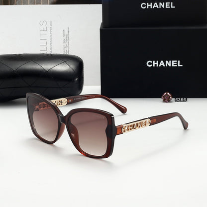 5-color fashion hollow letter sunglasses