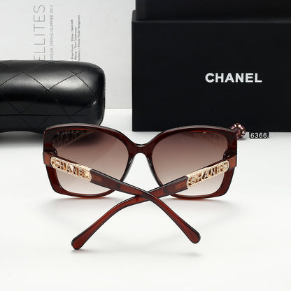 5-color fashion hollow letter sunglasses