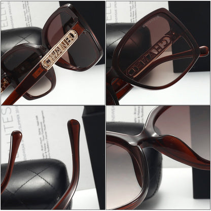 5-color fashion hollow letter sunglasses