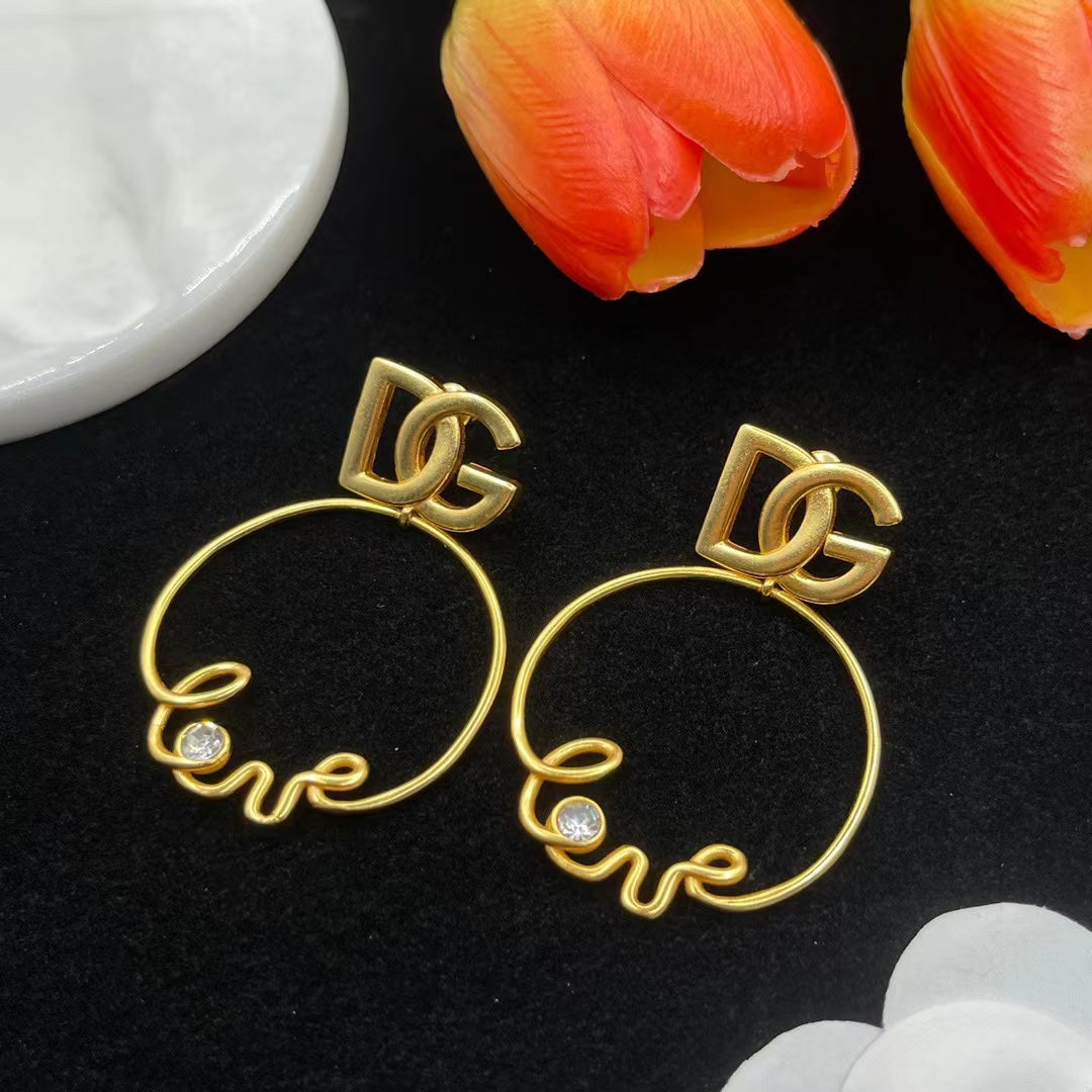 Fashion DG rhinestone earrings