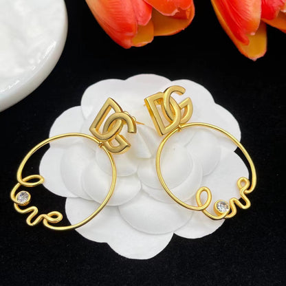 Fashion DG rhinestone earrings