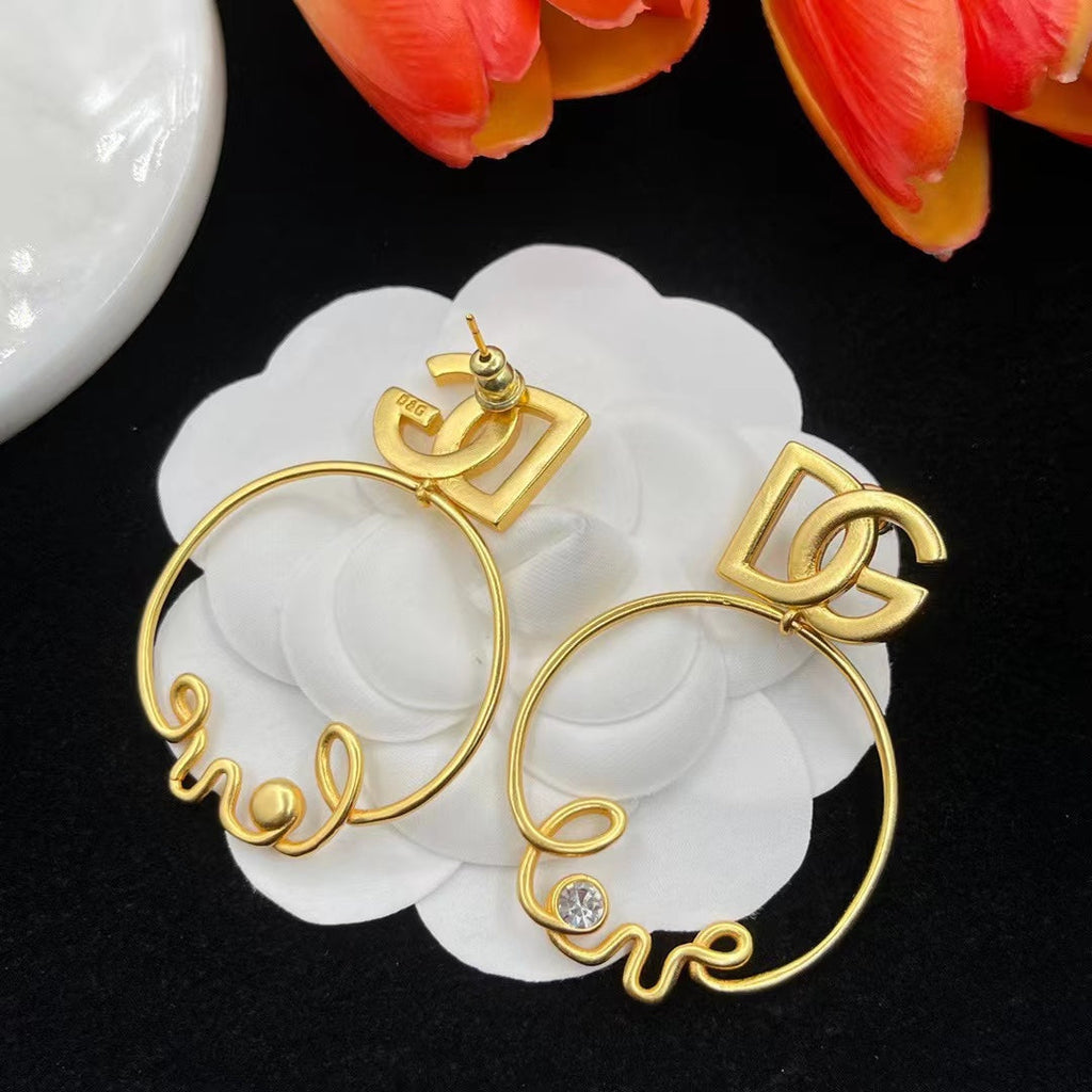 Fashion DG rhinestone earrings