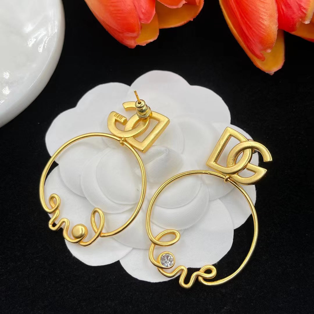 Fashion DG rhinestone earrings