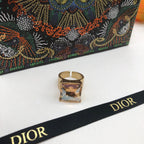 CD rhinestone open ring