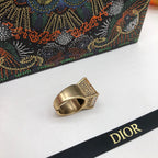CD rhinestone open ring