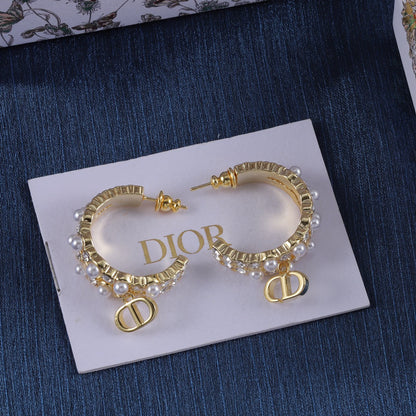 Fashion CD Pearl Earrings