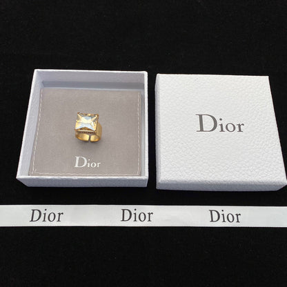 CD rhinestone open ring