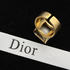 CD rhinestone open ring