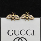 GG Bee Pendant Rhinestone Earrings Bracelet Necklace