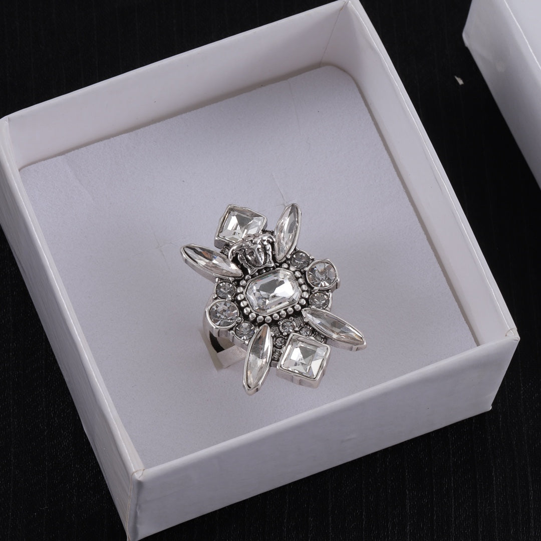 VE Rhinestone Ring