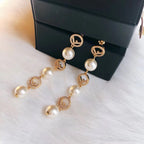 Fashionable FF Pendant Earrings