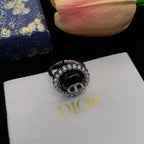 CC Rhinestone Open Ring