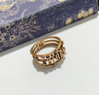 CD Hollow Rhinestone Ring