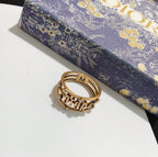 CD Hollow Rhinestone Ring