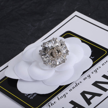 CC Diamond Rhinestone Ring