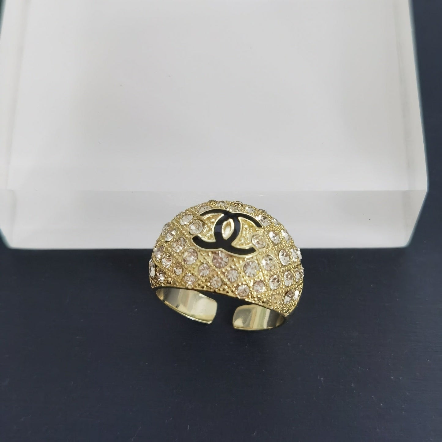 CC Rhinestone Open Ring